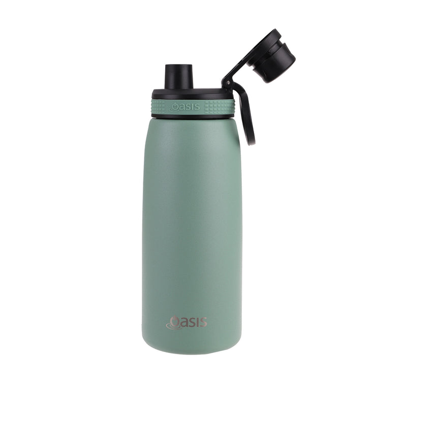 Oasis Stainless Steel Double Wall Insulated Sports Bottle Screw Cap 780ml Sage Green - Image 02