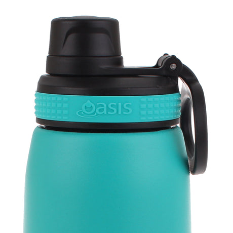 Oasis Stainless Steel Insulated Sports Water Bottle Screw Cap 780ml Turquoise - Image 02