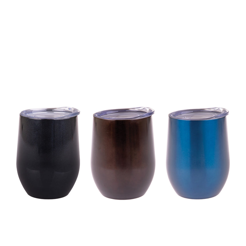 Oasis Double Wall Insulated Wine Tumbler 330ml Sapphire - Image 03