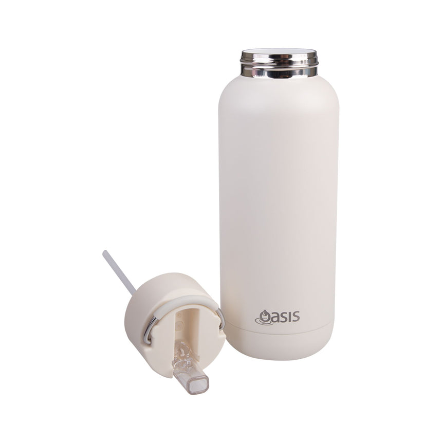 Oasis Moda Triple Wall Insulated Drink Bottle 1 Litre Alabaster - Image 03