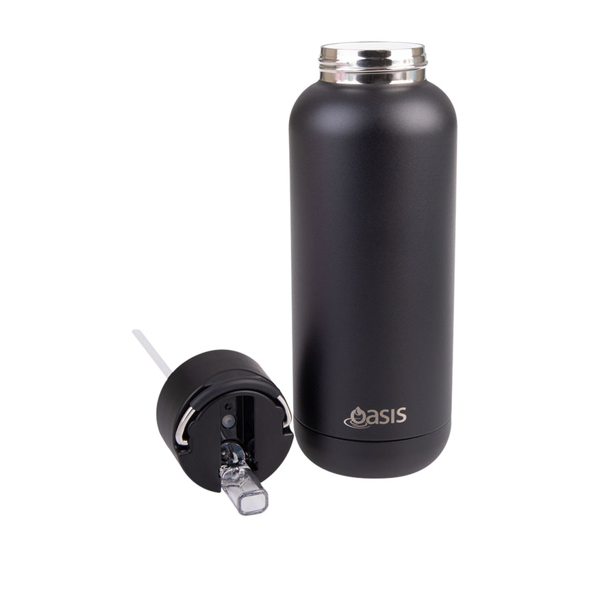 Oasis Moda Triple Wall Insulated Drink Bottle 1 Litre in Black - Image 03