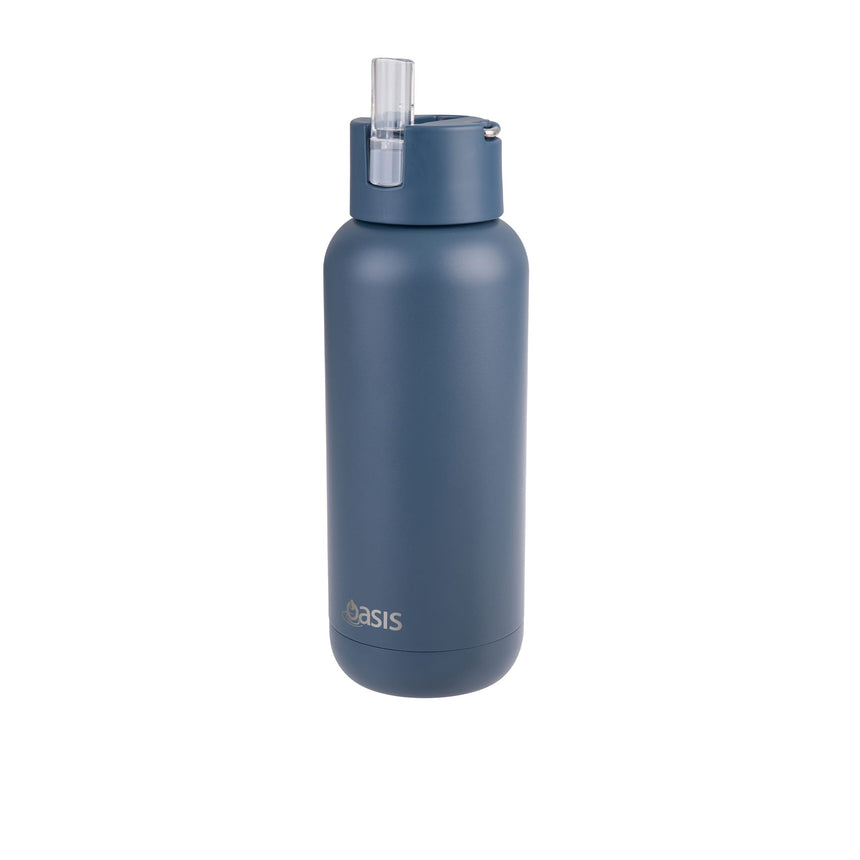 Oasis Moda Triple Wall Insulated Drink Bottle 1 Litre Indigo - Image 02