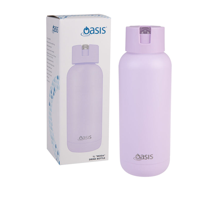 Oasis Moda Triple Wall Insulated Drink Bottle 1 Litre Orchid - Image 02