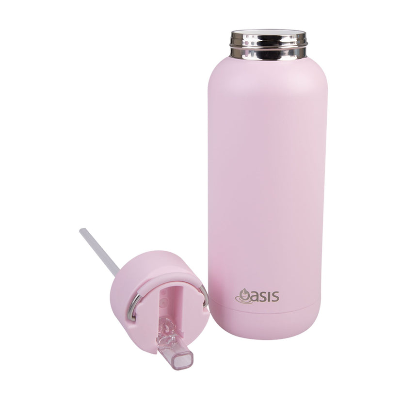 Oasis Moda Triple Wall Insulated Drink Bottle 1 Litre in Pink Lemonade - Image 03