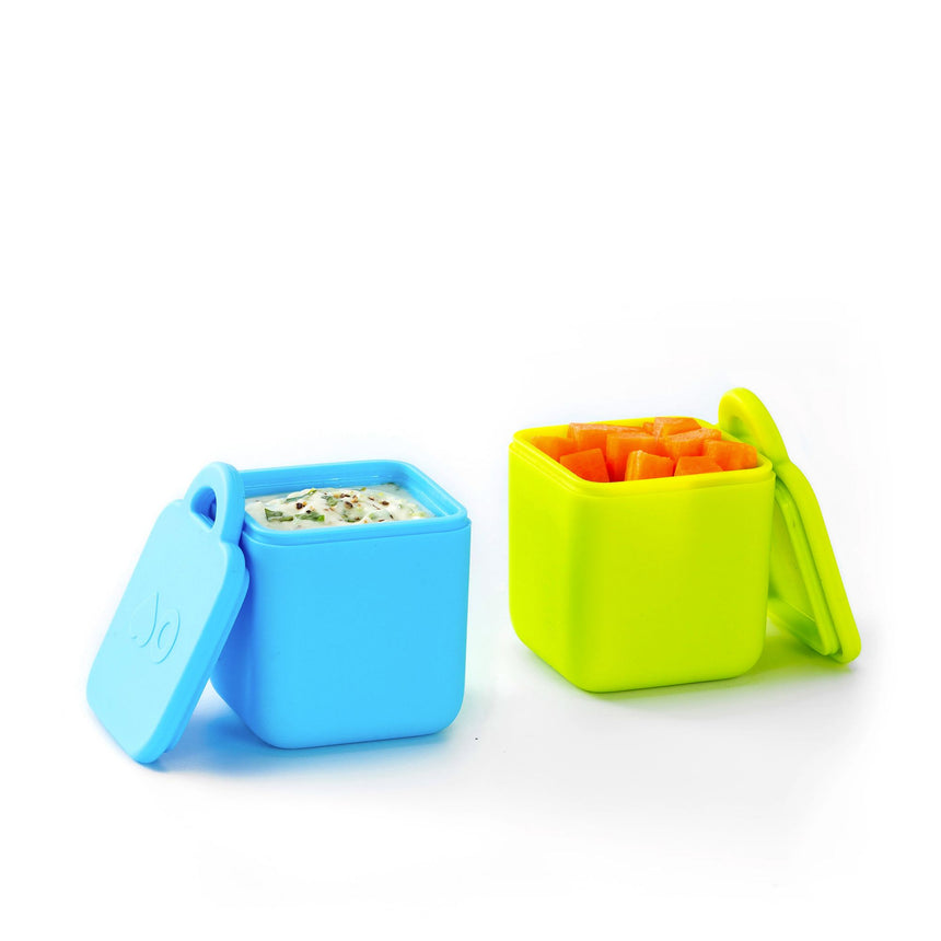 OmieDip Silicone Containers Set of 2 in Blue and Lime - Image 04