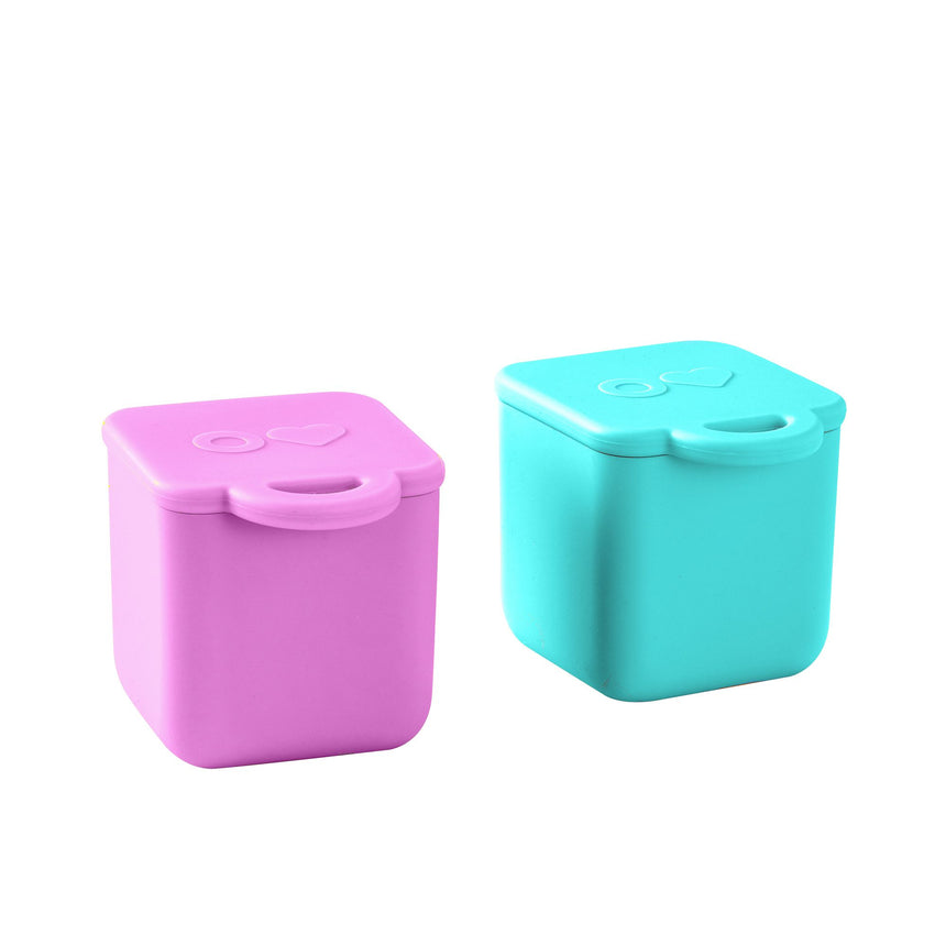 OmieDip Silicone Containers Set of 2 in Pink and Teal - Image 01