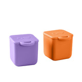 OmieDip Silicone Containers Set of 2 Purple and Orange - Image 01