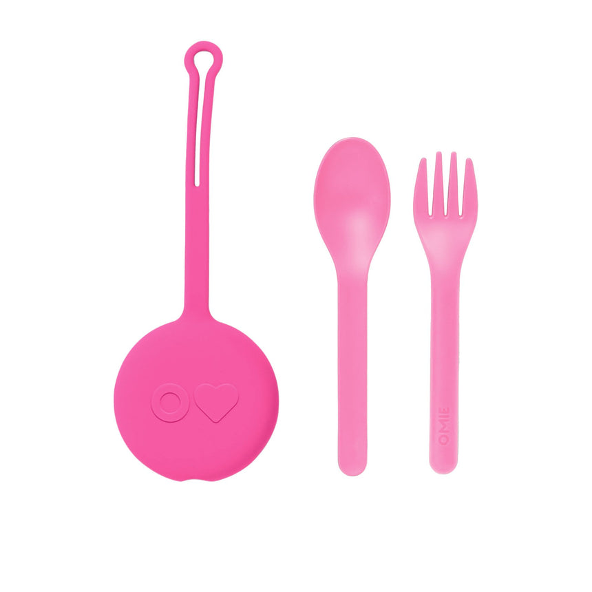 Omie 3 Piece Cutlery Pod Set Bubble in Pink - Image 01