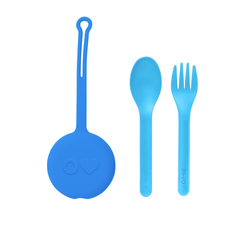 Omie 3 Piece Cutlery Pod Set Capri in Blue - Image 01