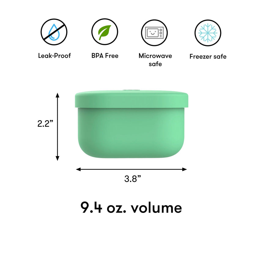 Omie Omiesnack Silicone Container 280ml Green - Image 05
