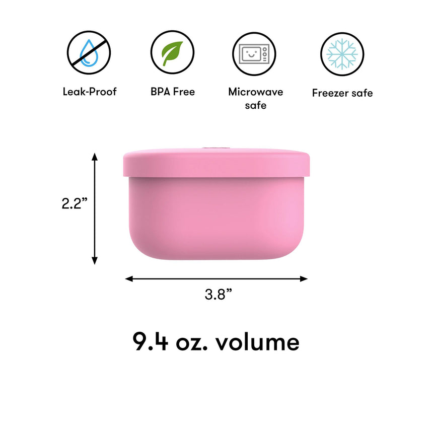 Omie Omiesnack Silicone Container 280ml in Pink - Image 05