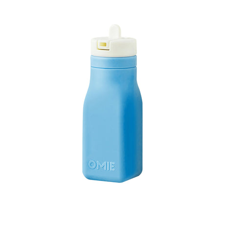 Omie Silicone Drink Bottle 250ml in Blue - Image 01