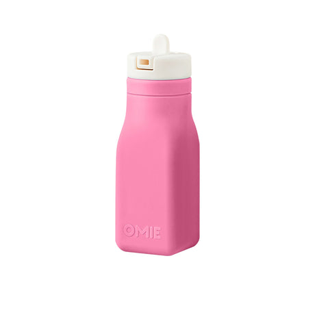 Omie Silicone Drink Bottle 250ml in Pink - Image 01