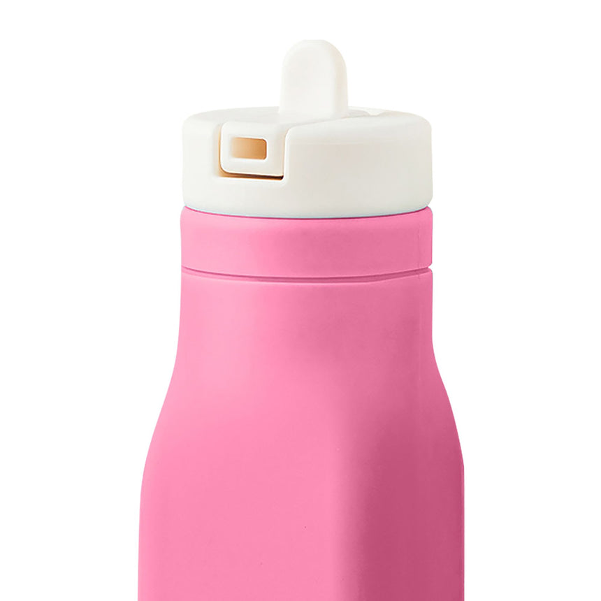 Omie Silicone Drink Bottle 250ml in Pink - Image 03