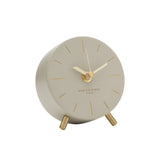 One Six Eight London Angelo Silent Mantel Clock Concrete - Image 02