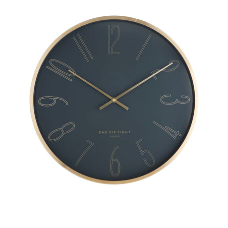 One Six Eight London Astrid Silent Wall Clock 40cm Charcoal Grey - Image 01