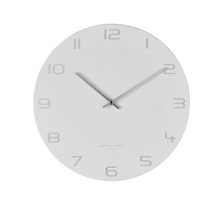 One Six Eight London Bianca Silent Wall Clock 40cm White - Image 01