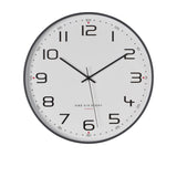 One Six Eight London Carmen Silent Wall Clock 30cm Cool Grey - Image 01