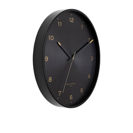 One Six Eight London Elsa Silent Wall Clock 40cm Black - Image 02