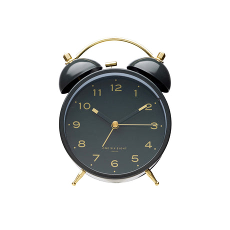 One Six Eight London Elsa Alarm Clock Black/Dark Grey - Image 01