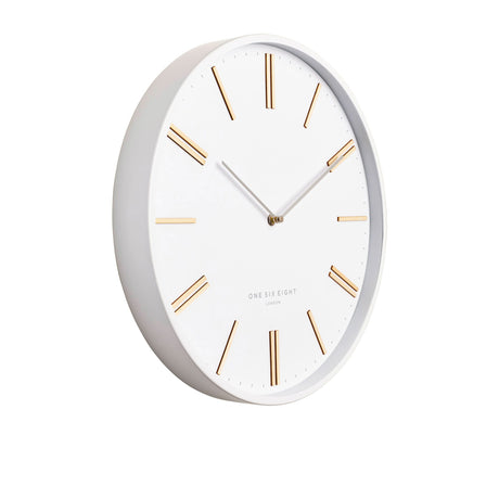 One Six Eight London Esme Silent Wall Clock 40cm White - Image 02