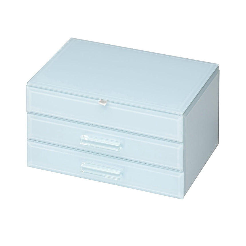 One Six Eight London Gabriella Jewellery Box 22cm Duck Egg Blue - Image 02