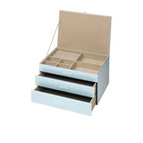 One Six Eight London Gabriella Jewellery Box XL Duck Egg Blue - Image 02