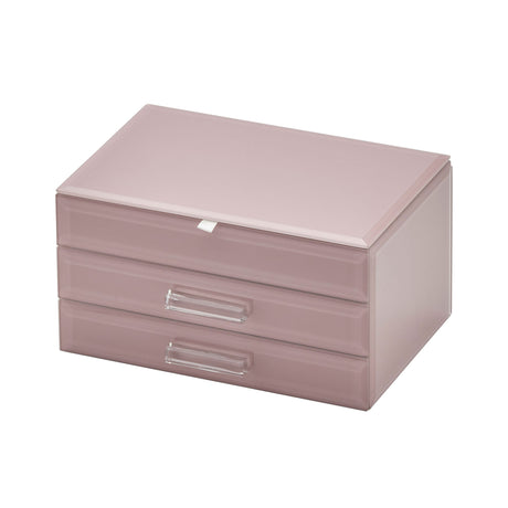 One Six Eight London Gabriella Jewellery Box 22cm Dusty Rose - Image 01