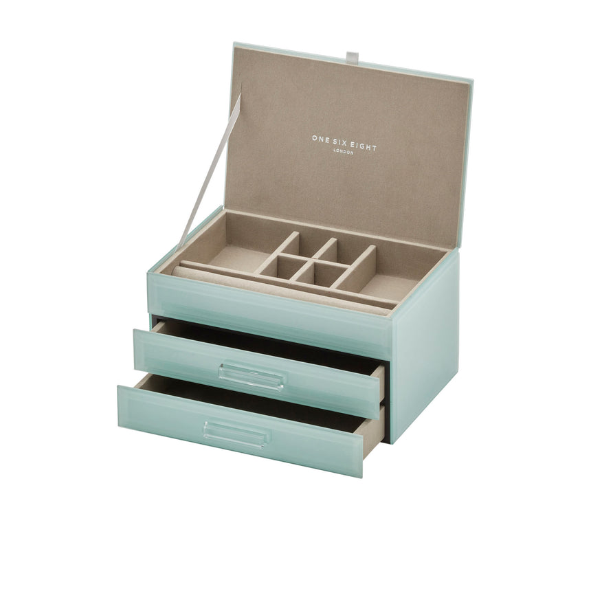 One Six Eight London Gabriella Jewellery Box 22cm Mint - Image 03