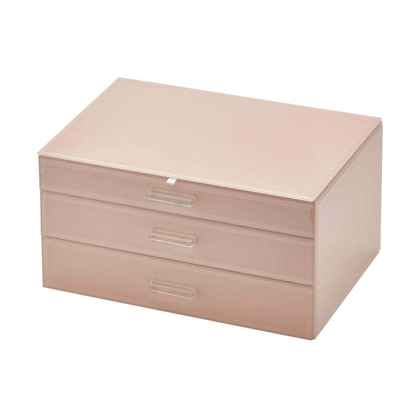 One Six Eight London Gabriella Jewellery Box 34cm Blush - Image 01