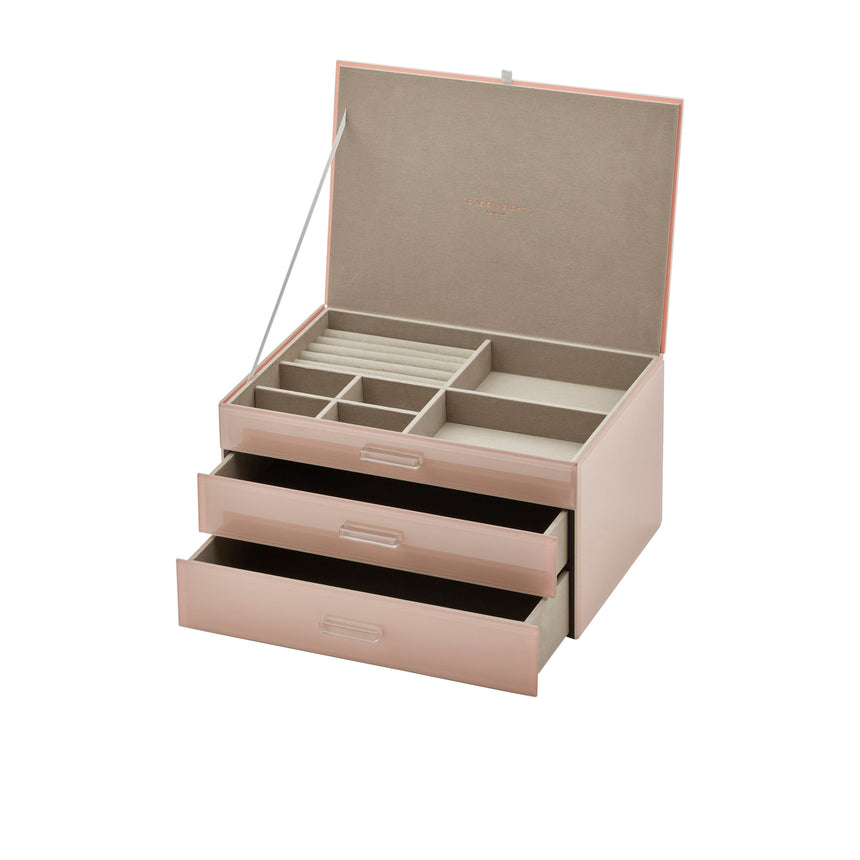 One Six Eight London Gabriella Jewellery Box 34cm Blush - Image 03