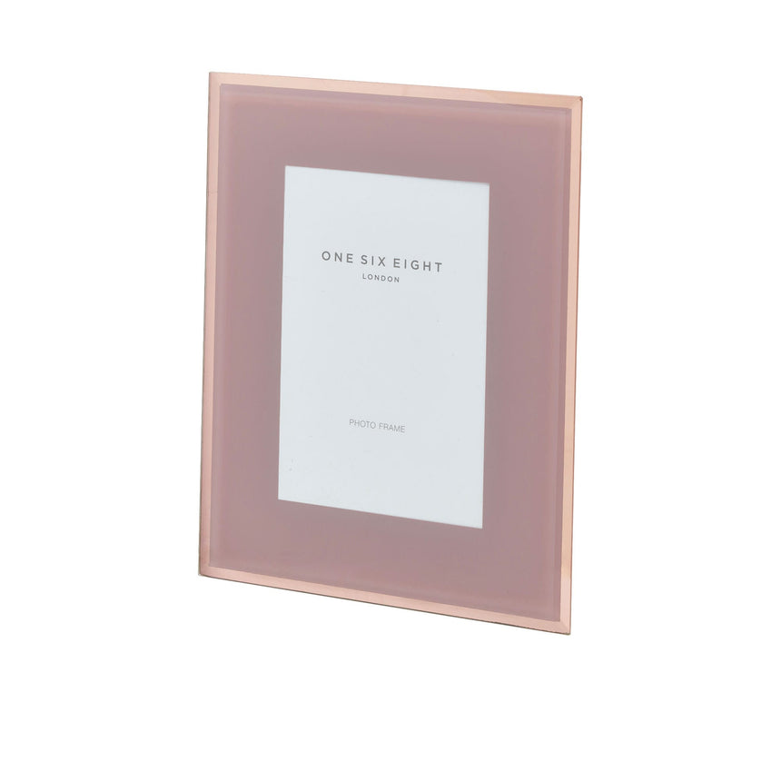 One Six Eight London Glass Photo Frame 20.5x25.5cm Dusty Rose - Image 01