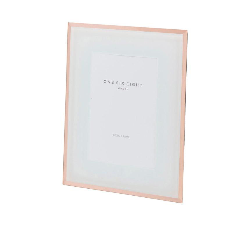 One Six Eight London Glass Photo Frame 20.5x25.5cm White - Image 01