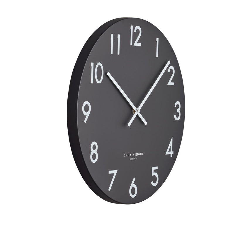 One Six Eight London Jackson Silent Wall Clock 60cm Black - Image 02