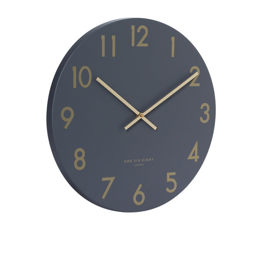 One Six Eight London Jones Silent Wall Clock 40cm Charcoal Grey - Image 02