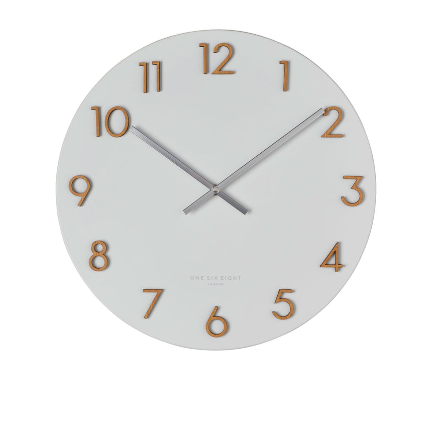 One Six Eight London Katelyn Metal Wall Clock 60cm White - Image 01