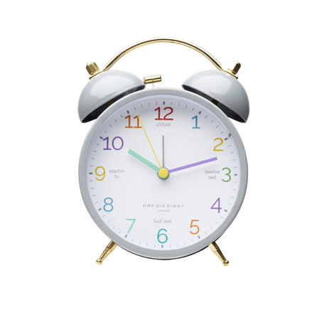 One Six Eight London Learn The Time Alarm Clock Grey - Image 01