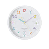 One Six Eight London Learn The Time Silent Wall Clock 30cm White - Image 01