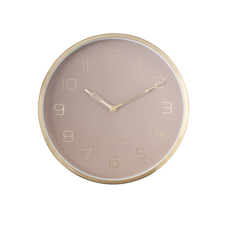 One Six Eight London Lily Silent Wall Clock 30cm Dusty Rose - Image 01