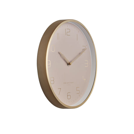 One Six Eight London Lily Silent Wall Clock 30cm Dusty Rose - Image 02