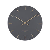 One Six Eight London Luca Silent Wall Clock 40cm Charcoal - Image 01