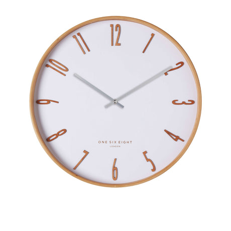 One Six Eight London Mason Silent Wall Clock 41cm White - Image 01