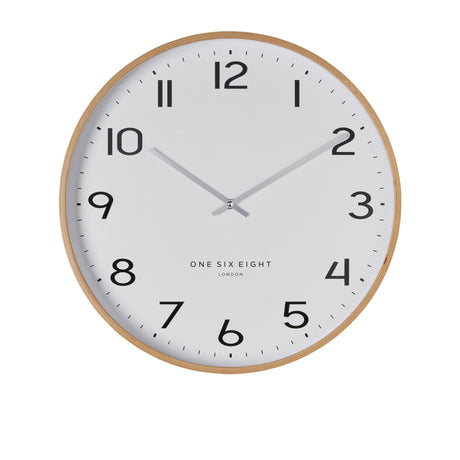 One Six Eight London Olivia Silent Wall Clock 53cm White - Image 01