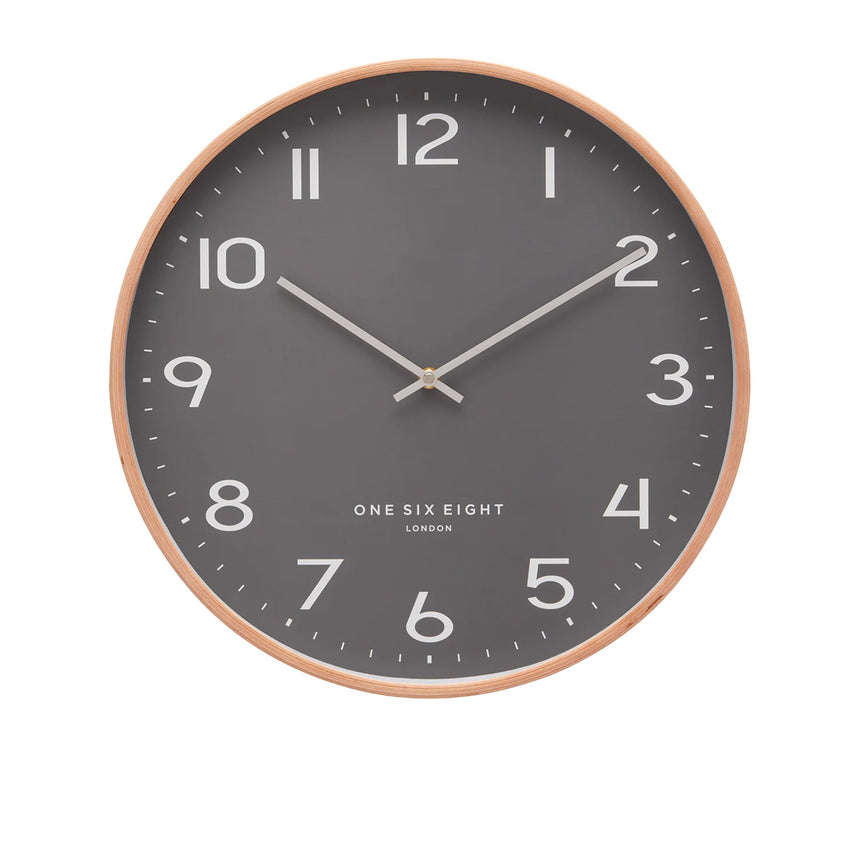 One Six Eight London Olivia Wall Clock 41cm Grey - Image 01