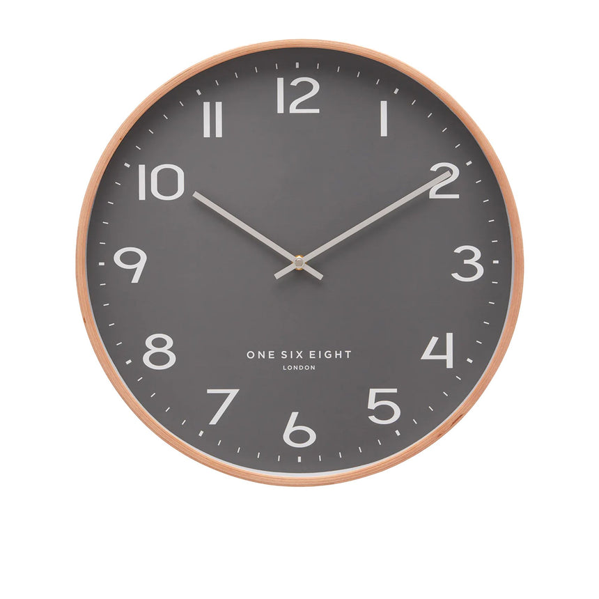 One Six Eight London Olivia Silent Wall Clock 53cm Grey - Image 01