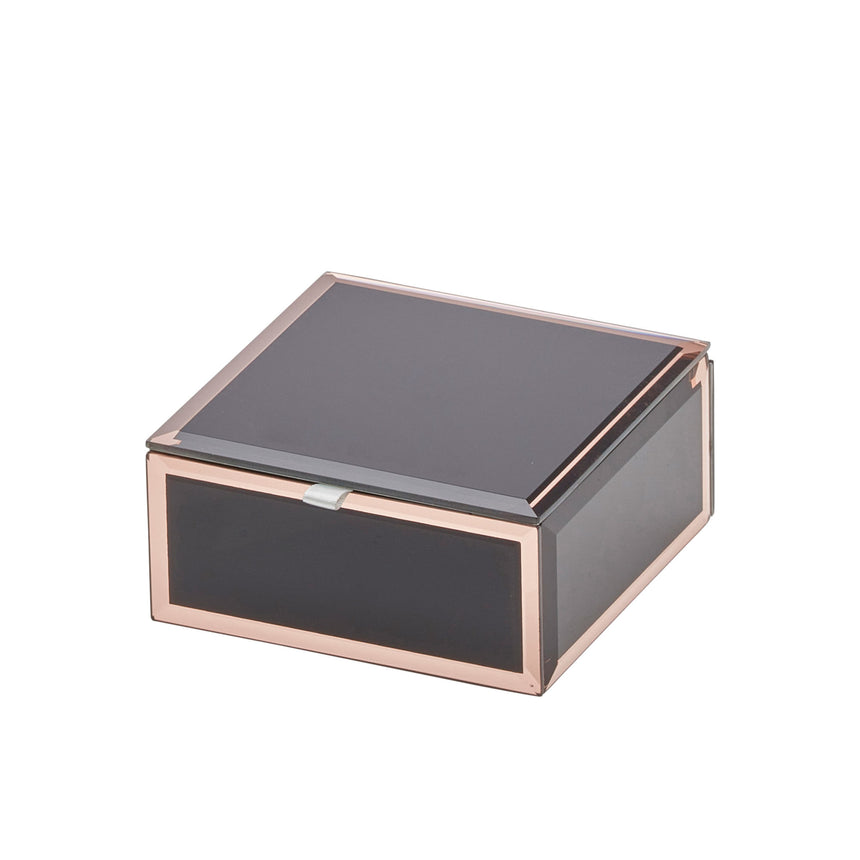 One Six Eight London Sara Jewellery Box 12cm Black - Image 01