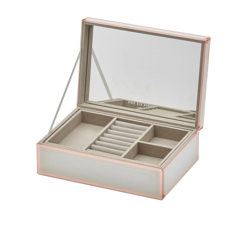 One Six Eight London Sara Jewellery Box 26cm White - Image 03