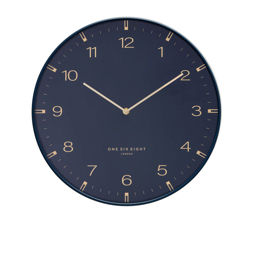 One Six Eight London Sienna Wall Clock 40cm Ocean Blue - Image 01