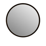 One Six Eight London Round Tina Wall Mirror 80cm Black - Image 01