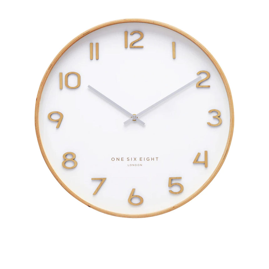 One Six Eight London Wallace Silent Wall Clock 53cm White - Image 01